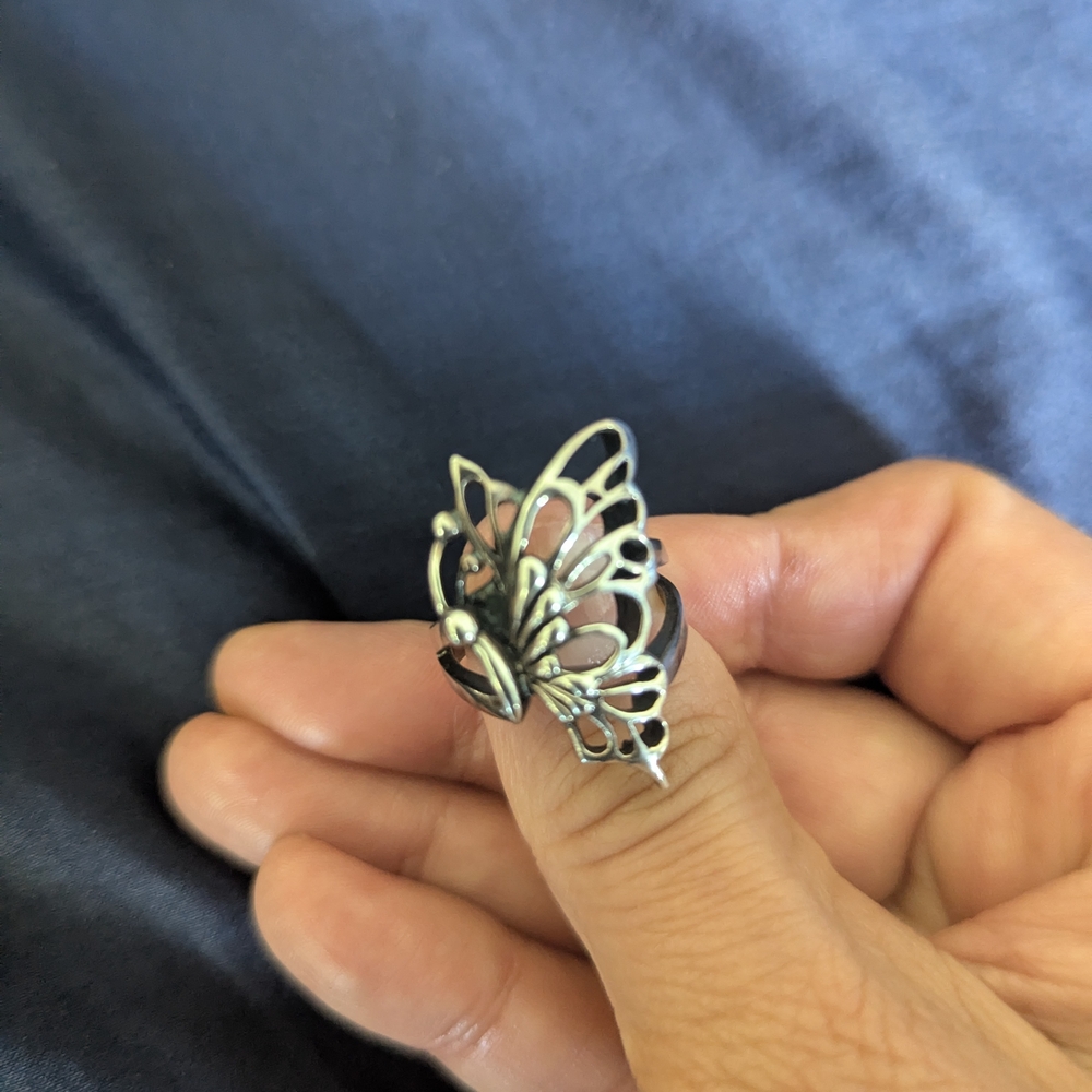 Sterling Silver Half Butterfly Ring🦋🦋🦋 Size 6 - Picture 2 of 6